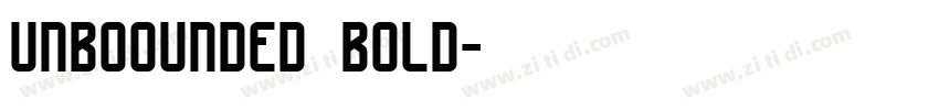 unboounded bold字体转换